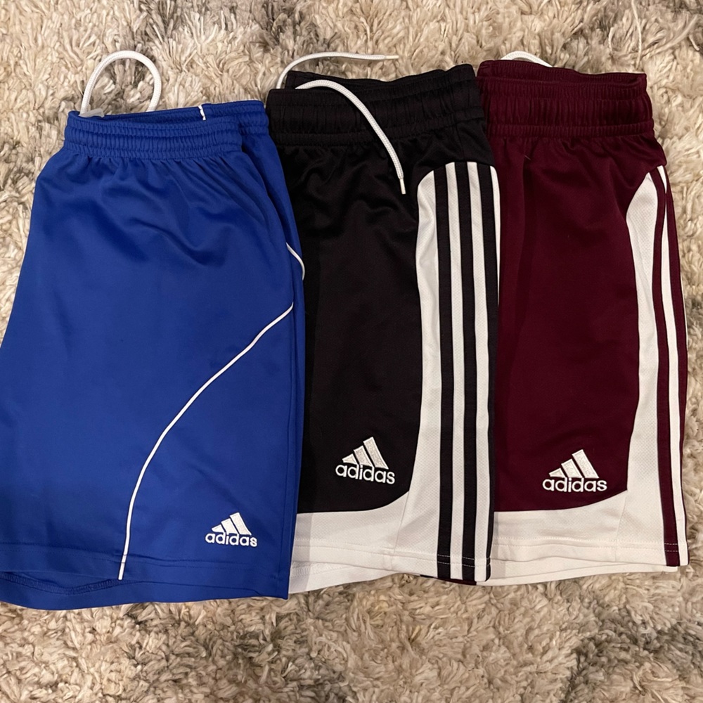 Mens Adidas soccer shorts (bundle of 3)